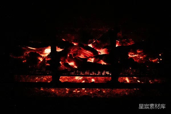 高清摄影 篝火夜景