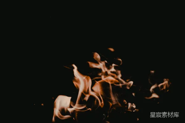 高清摄影 夜色中的火焰