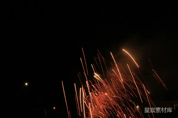 高清摄影 夜空中的烟花绽放