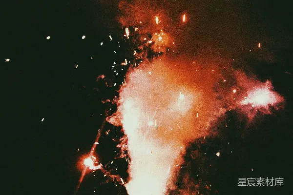 高清摄影 夜空中的烟花