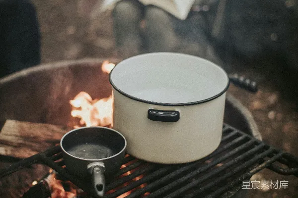 高清摄影 户外烤火锅