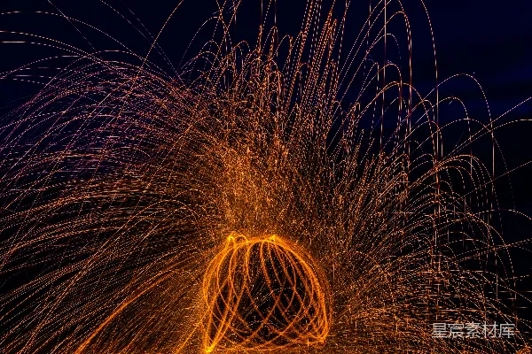高清摄影 夜空中的光之舞