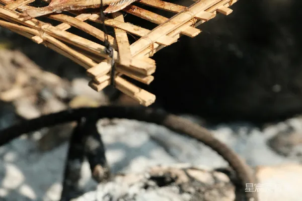 高清摄影 户外烧烤的鱼