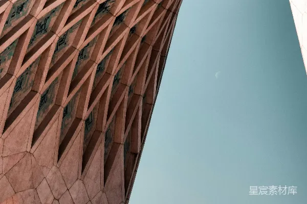 高清摄影 未来感建筑的天空视角
