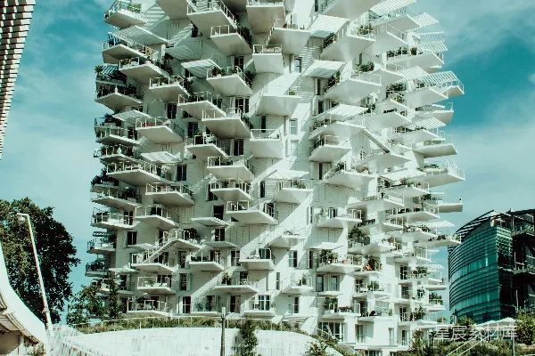 高清摄影 树形建筑与城市景观