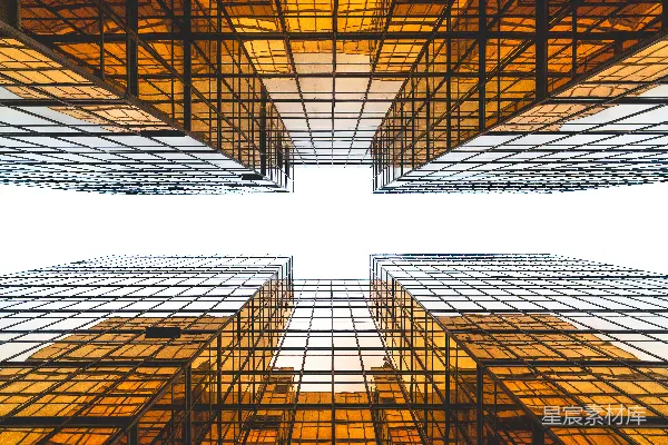高清摄影 从下往上看的建筑