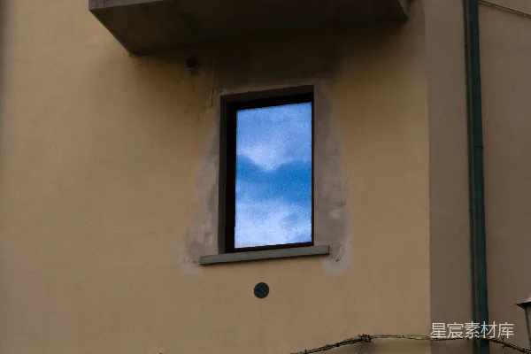 高清摄影 建筑角落的天空