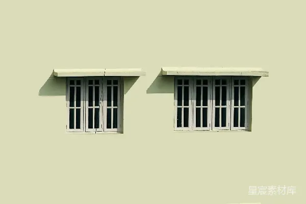 高清摄影 建筑立面的窗户排列