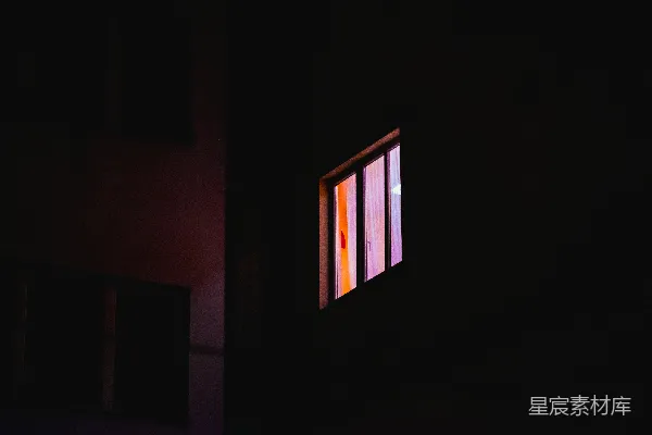 高清摄影 暗夜中的窗户