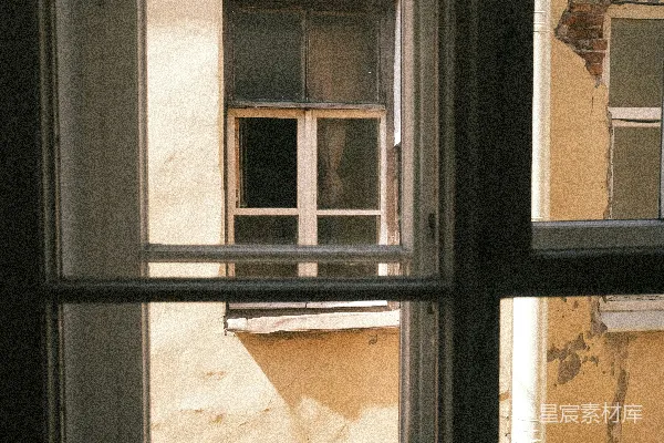 高清摄影 老旧建筑的窗户