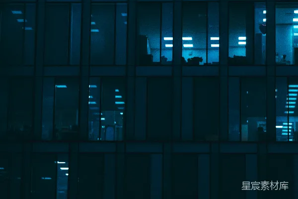 高清摄影 夜幕下的城市之窗