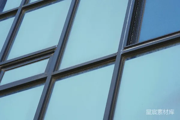 高清摄影 现代建筑的几何窗格