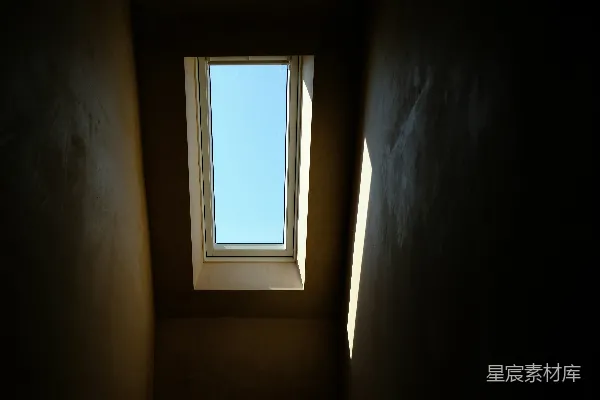 高清摄影 透过窗户看天空