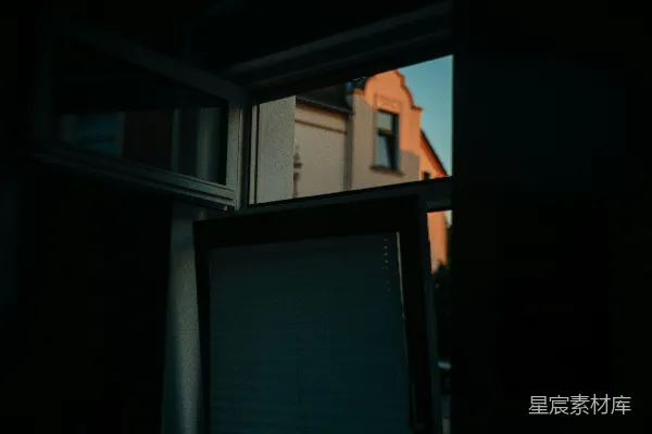高清摄影 窗外的黄昏