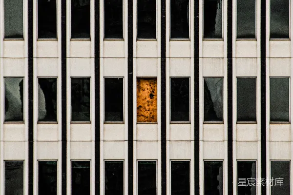 高清摄影 城市建筑中的独特窗户
