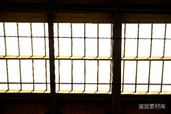 高清摄影 阳光透过铁窗