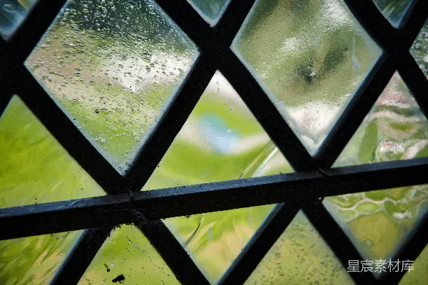 高清摄影 雨后玻璃窗