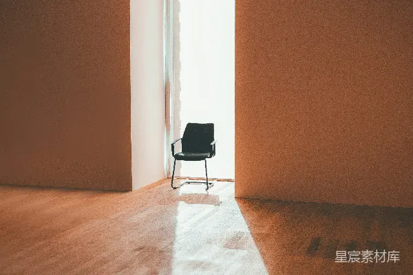 高清摄影 阳光洒进的空房间