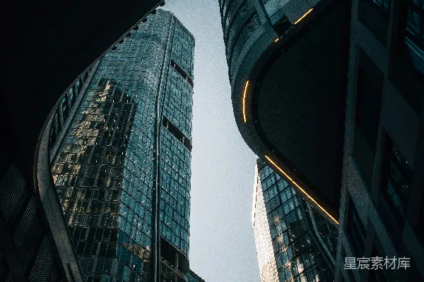 高清摄影 俯瞰摩天大楼