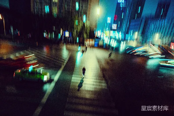 高清摄影 夜幕下的城市动感
