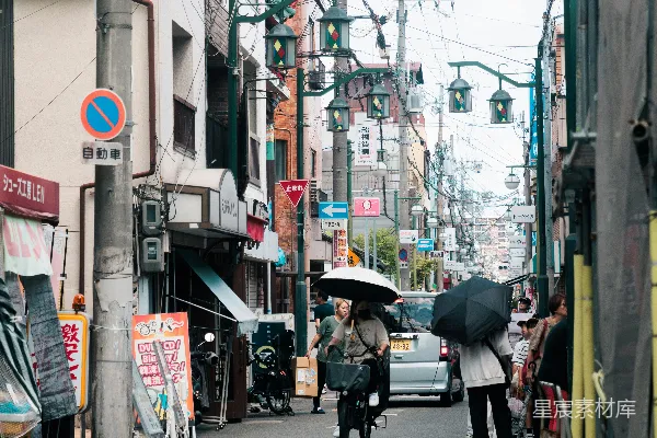 高清摄影 雨中的街道