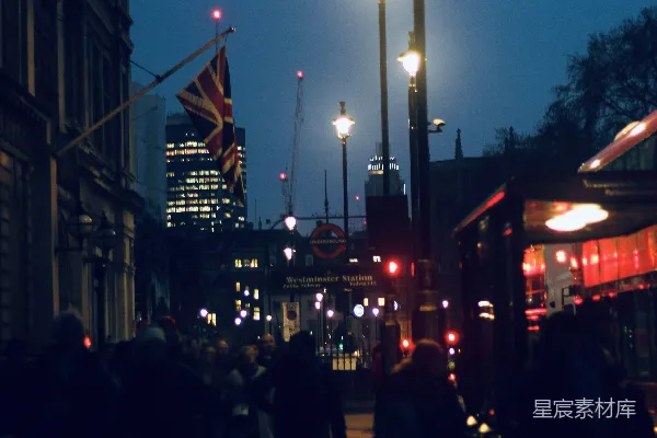 高清摄影 伦敦街头夜景