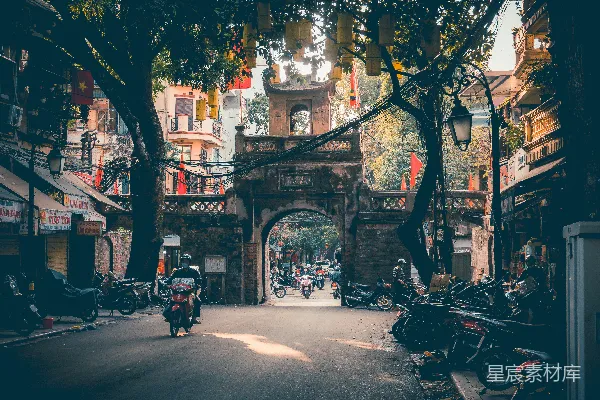 高清摄影 古街巷口的宁静时光