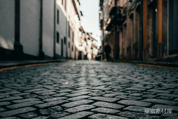 高清摄影 石板路的幽静小巷