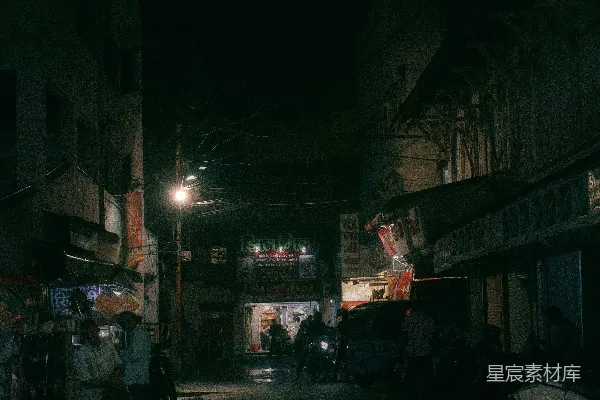 高清摄影 夜晚的街头巷尾