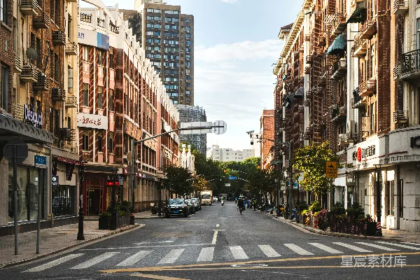 高清摄影 上海宁静的街道