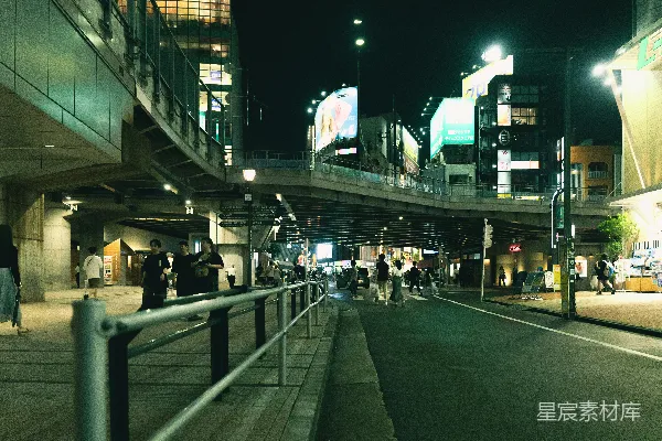 高清摄影 夜晚的东京街头