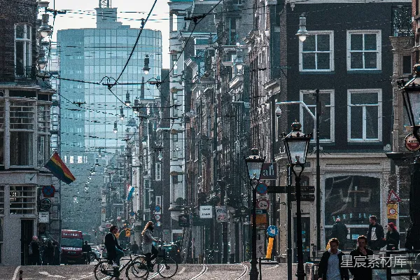 高清摄影 阿姆斯特丹的街景