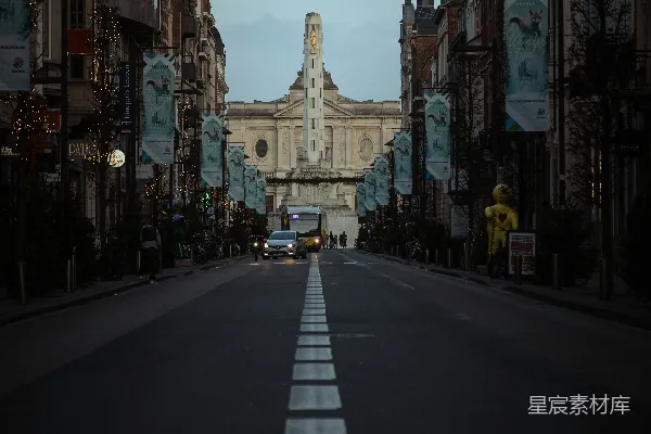 高清摄影 城市街道的宁静黄昏