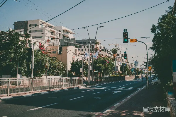 高清摄影 城市街道的清晨