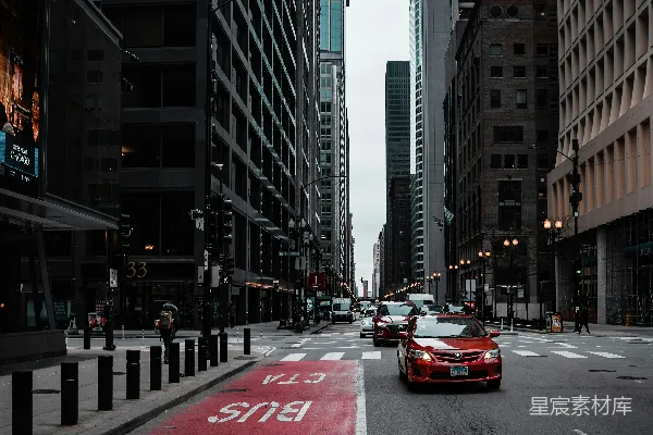 高清摄影 城市街道的早晨