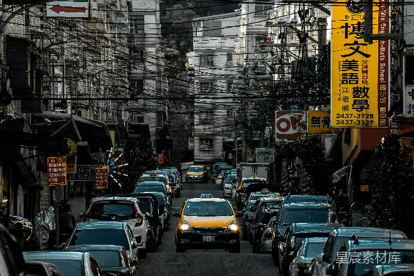 高清摄影 繁忙都市的街道