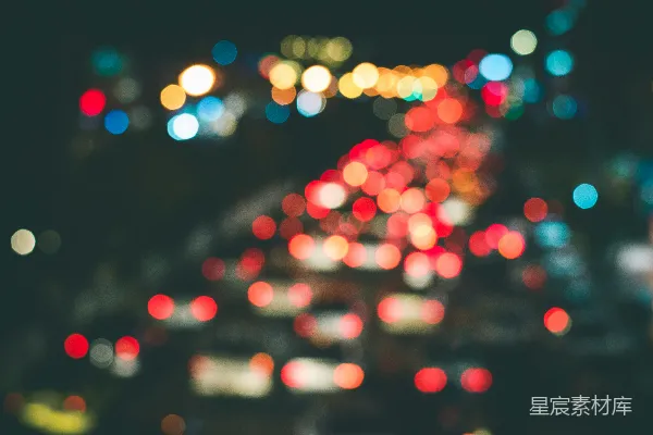 高清摄影 夜幕下的光点