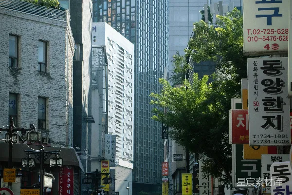 高清摄影 都市中的现代与传统交织