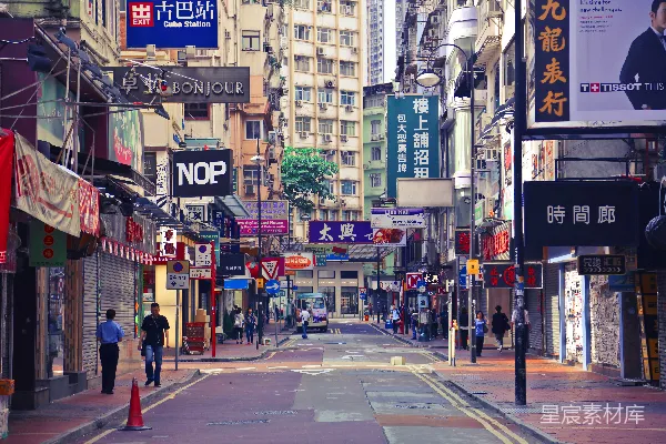 高清摄影 繁华香港街头