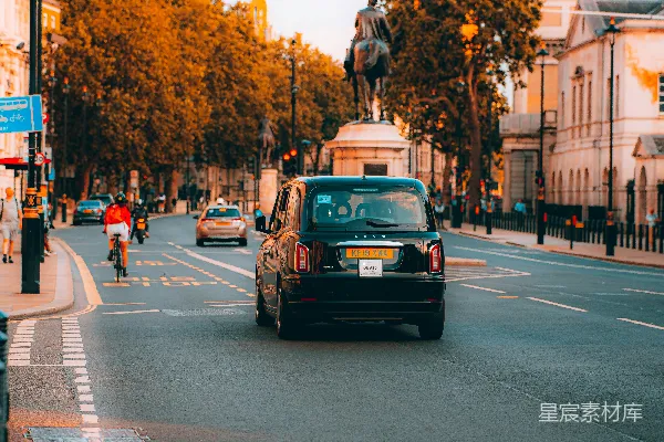 高清摄影 伦敦街头的夕阳时光
