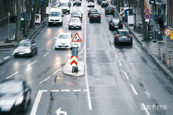 高清摄影 繁忙的都市街景