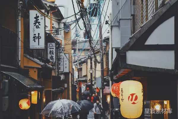高清摄影 京都雨巷