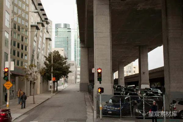 高清摄影 都市下的交叉口