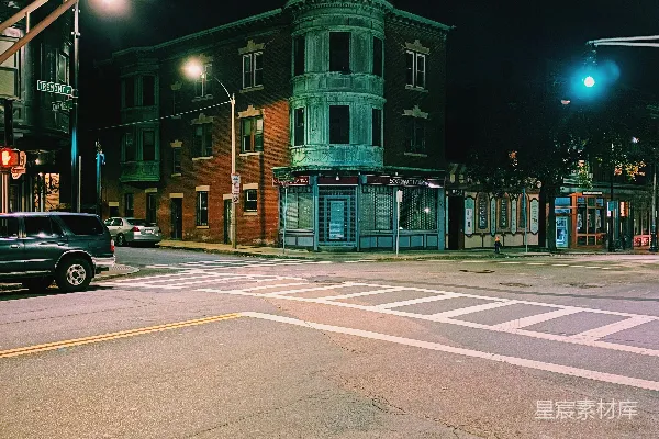 高清摄影 夜色中的城市角落