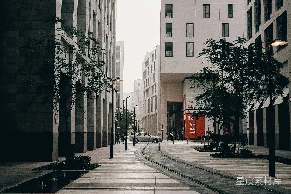 高清摄影 城市街道的宁静视角