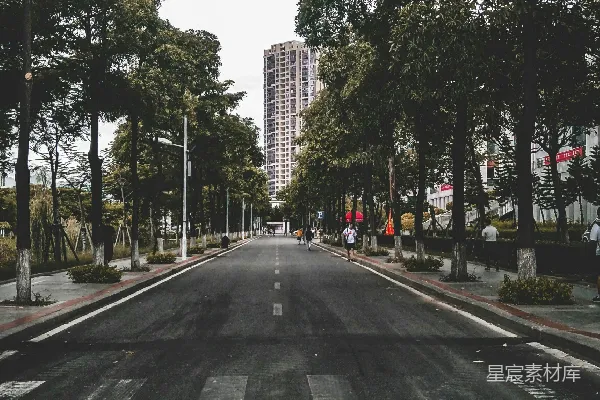 高清摄影 城市中的宁静小路