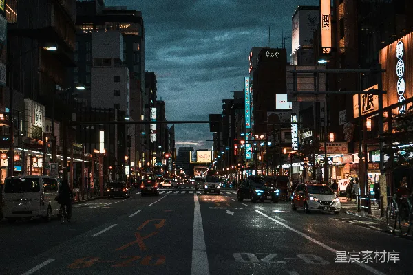 高清摄影 夜幕下的东京街头