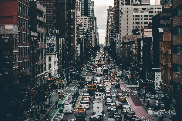 高清摄影 纽约市繁忙的街道