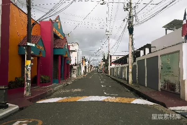 高清摄影 色彩斑斓的街头景象