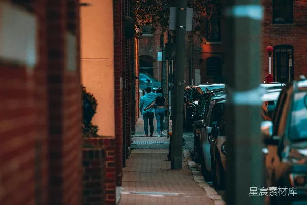 高清摄影 城市的夜巷